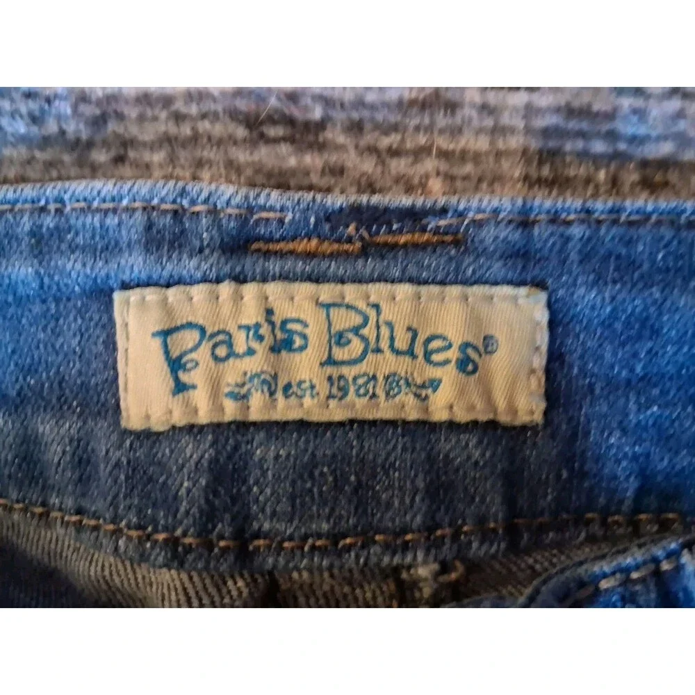 Vintage 2000's Paris Blues Blue Denim Stretch Zip Button Women's Juniors Size 9